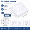 Doxiru 25 Plastic Sewing Machine Bobbins with Bobbin Case