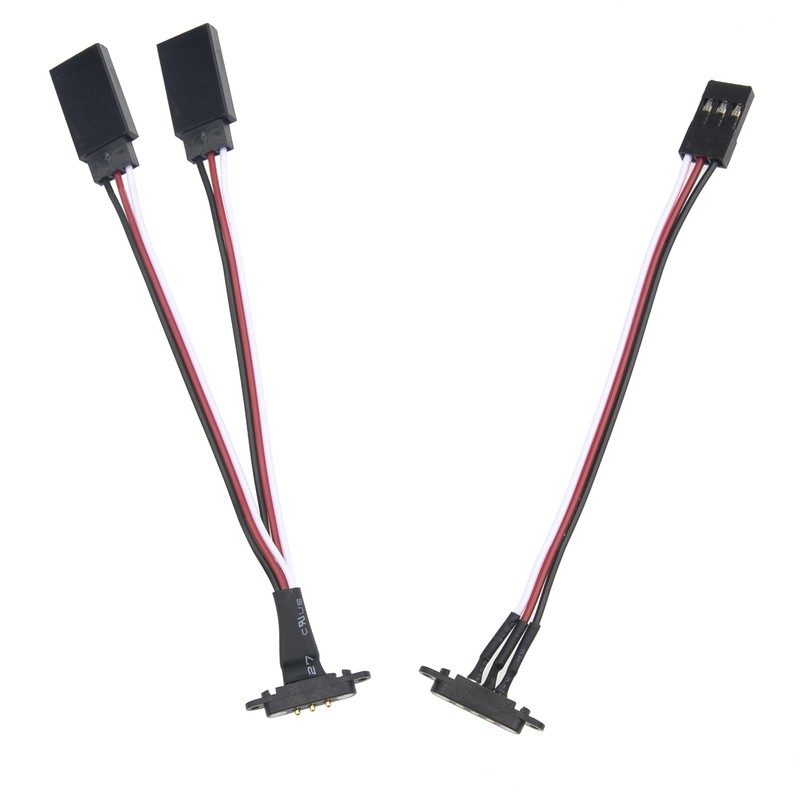 Vgoohobby 5Pcs 22cm Magnetic Snap-on JR Y Cable 1 Male