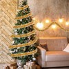Tinsel Christmas Tree Gold & White 4 x 3 m