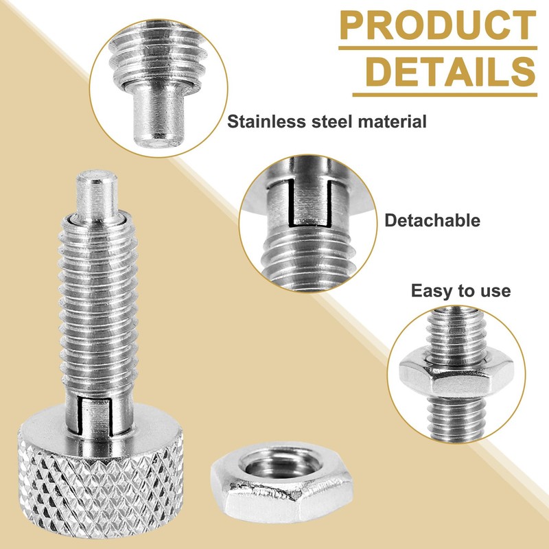 Souhgaue 4Pcs Handle ,Quick Release Lock Pin, Retractable Spring Plunger,