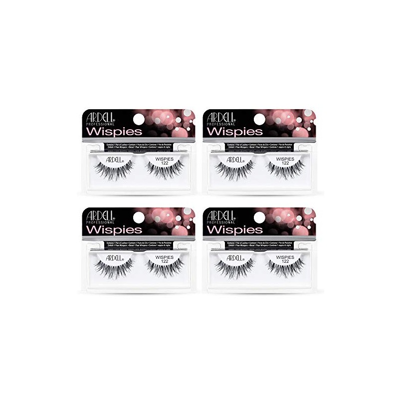 Ardell False Eyelashes Wispies, 122 - Black, Natural-Looking Lightweight Strip