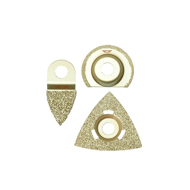 3 x TopsTools WXKC3 Mixed Grout Blades Compatible with Worx