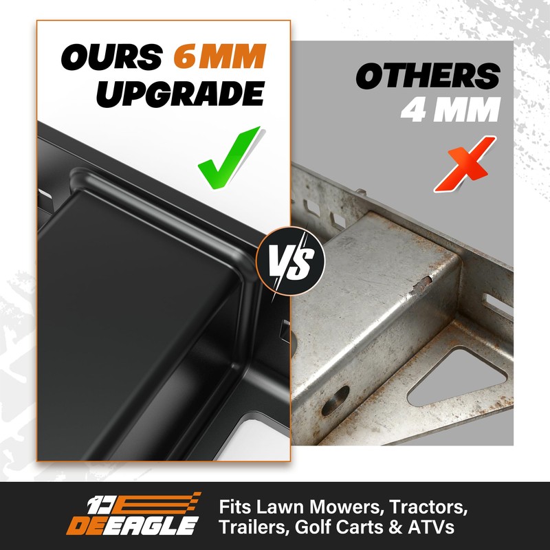 Lawn Mower Hitch 2" Receiver, Trailer Hitch for Zero Turn