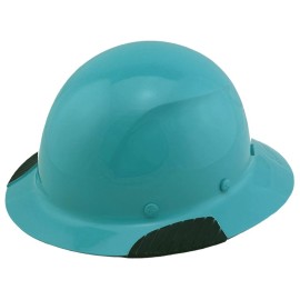Lift Safety DAX Actual Carbon Fiber Full Brim Lift Safety Hard Hat - Teal - No Protective Edge