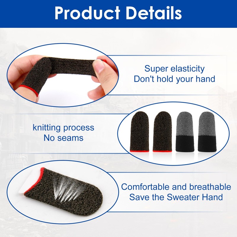Pubg Mobile Gaming Finger Sleeve, Mobile Controller Gaming Gadgets, Suitable