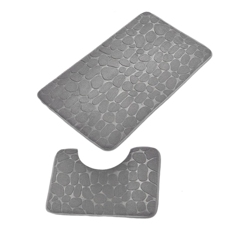 Absorbent Bathroom Rug - Fluffy Quick Dry Set - Bathroom