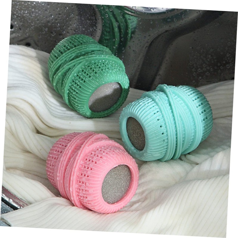 Outanaya 3Pcs Random Laundry Balls Set Tpe Sponge Tangle Washing
