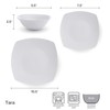 Studio Nova Tara 12 Piece Square Dinnerware Set, Service for