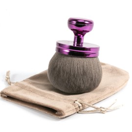 UNIMEIX 3 Inch Sunscreen Brush for Face Kabuki Brush Sunscreen Applicator Self Tanner Body Makeup Brush Coverage Perfector for Liquid Foundation Powder Cream (Purple)