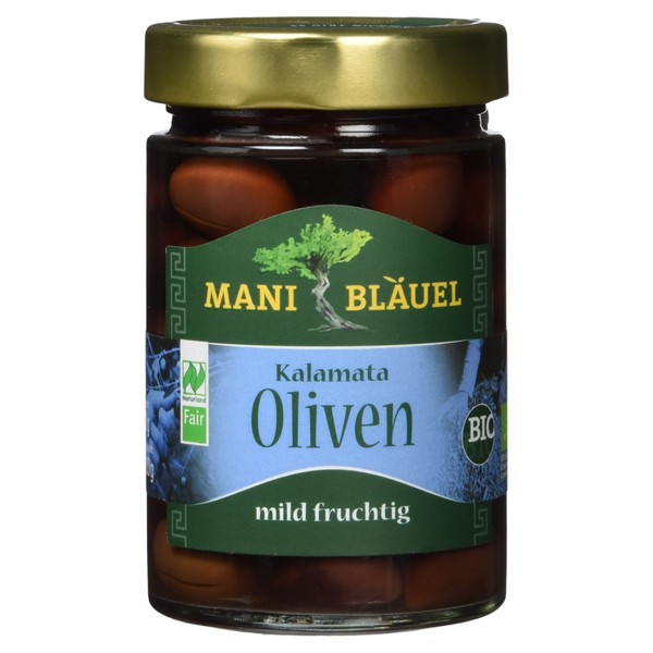 Mani Bläuel Organic Kalamata Olives, 180 g