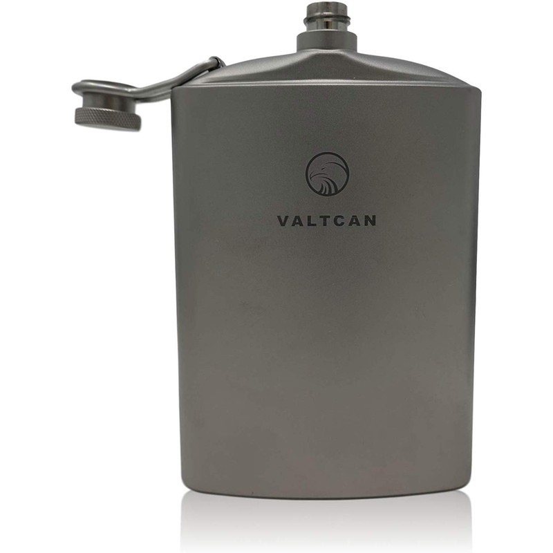 Valtcan Titanium Hip Flask Canteen Military Design 260ml 8.8 oz
