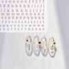 ISHR Alphabet Nail Stickers Set of 7 2 Types Nail