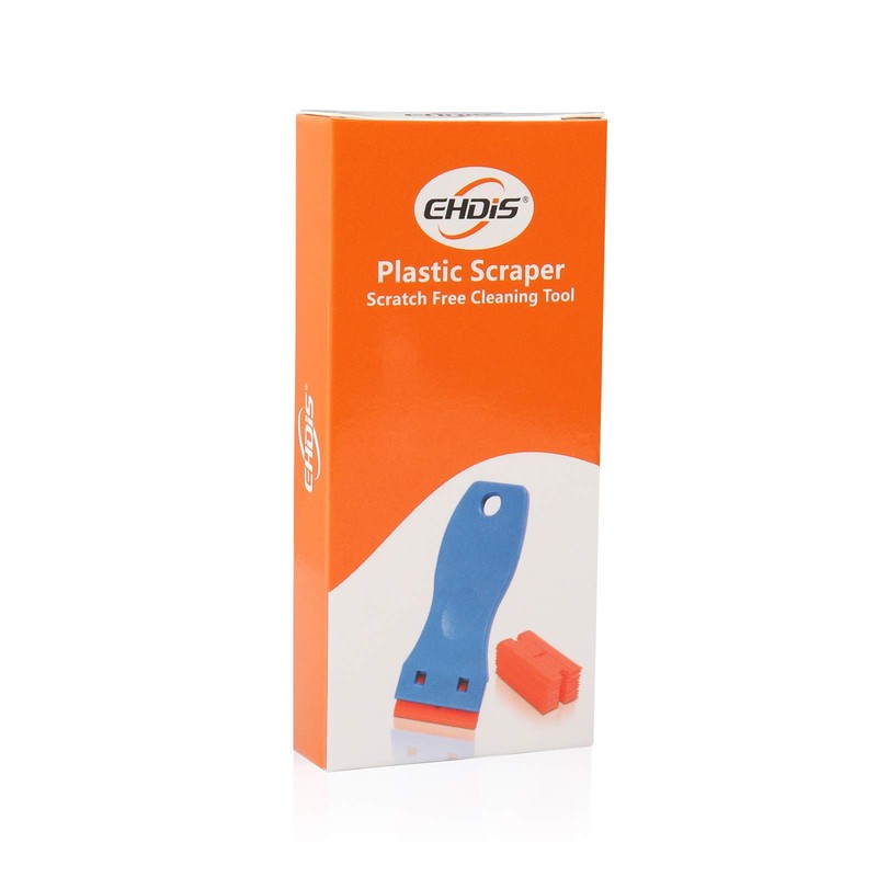 EHDIS 1.5" Plastic Razor Scraper with 10pcs Double Edged Plastic