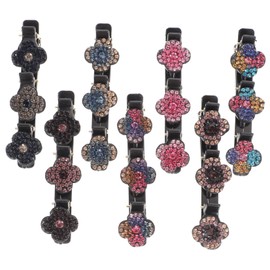 Vaguelly 7Pcs Crystal Hair Clip for Women and Stylish Rhinestone Hair Barrettes for Various Occasions for Parties and Festivals