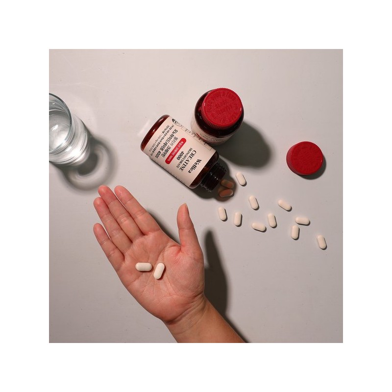 Wellika 웰리카 크레아틴 모노하이드레이트 헬스 부스터 운동전 보충제 1000mg X