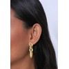 Elli Women's Earrings Link Chain Element Gold Colour, Brass, No