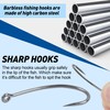 Barbless Fishing Hooks, 300pcs Carp Fishing Hooks Trout Hooks Circle