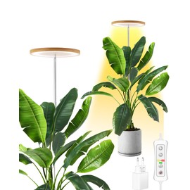 Wachstumslampe für Zimmerpflanzen, LED Grow Light Full Spectrum, höhenverstellbar, automatischer Timer, niedrige Sicherheitsspannung 5V, ideal für große Lichtpflanzen