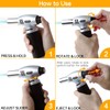 Culinary Blow Torch, Tintec Chef Cooking Torch Lighter, Butane Refillable,