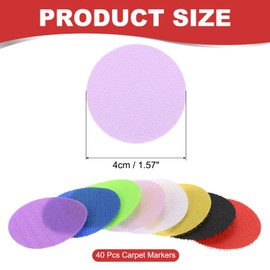 PATIKIL 1.57" Carpet Spot Markers, 40Pcs Round Floor Dots Markers Carpet Spots for Teacher Classroom Decoration Elementary Preschool Supplies, Purple