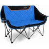 FAIR WIND Oversized Fully Padded Camping Chair Folding Loveseat Camping