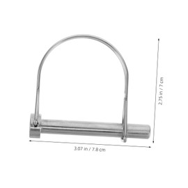 GANAZONO 2pcs Trailer Coupler Pin Trailer Pins Trailer Latch Pin Coupler Pin Lock Cotter Pin Puller Pin for Trailer Hitch Safety Wire Lock Pins Hardware Pin Silver Metal