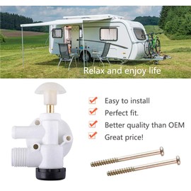 385314349 Water Valve Assembly for Dometic 385314349 for Sealand EcoVac Vacuflush Pedal Flush Toilets Camper Trailer Toilet Repair Kit