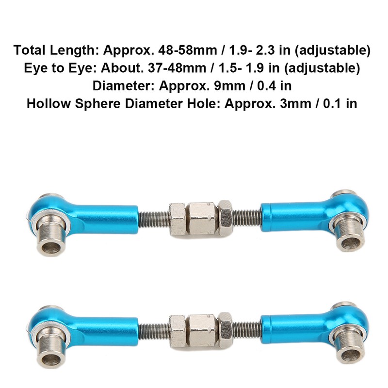 RC Steering Linkage Rod Front Rear Servo Linkage for HPI