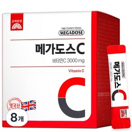 Megadose Vitamin C 3000mg, 180g, 8 pieces / 메가도스 비타민C 3000mg, 180g, 8개