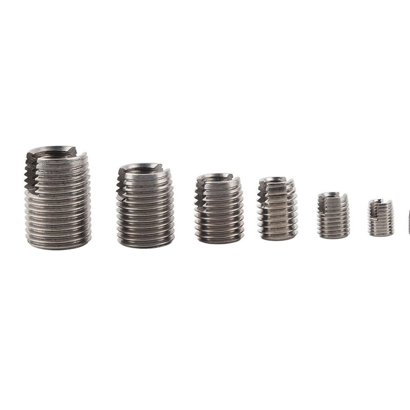 Haosie Self Tapping Threaded Inserts, 50PCS Stainless Steel Thread Repair