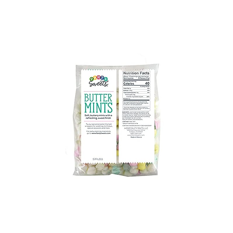 Party Sweets Assorted Pastel Buttermints, 2.75 Pound, Appx. 350 pieces