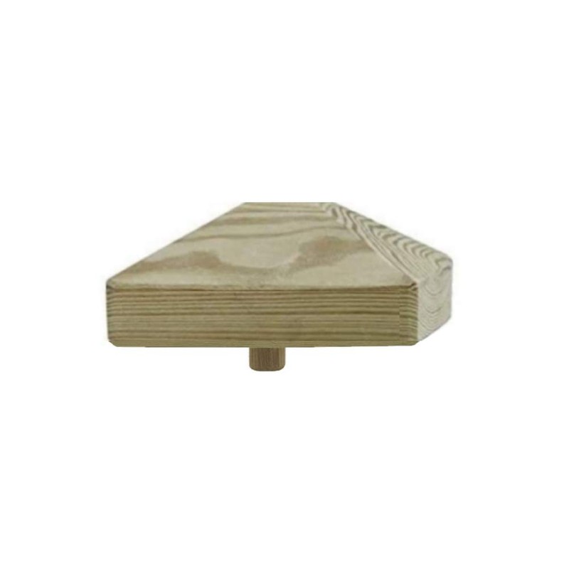 1-10 pieces h2i post caps wooden pyramid size: 80 mm