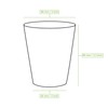 BIOZOYG Pack of 100 Coffee Cups Paper Cups 200 ml