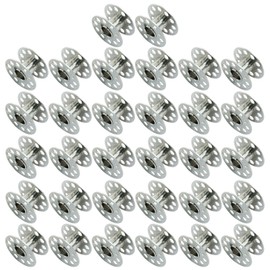 Coufce 32 Pcs Metal Bobbins for Sewing Machine, Replacement Bobbins for Craft Sewing