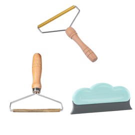 Wmzjnljy 3pcs Pet Lint Remover Portable Static Electricity Lint Remover Pet Hair Remover for Carpet Scrapers Dog Hair, Clothing, Car Pads, Sofas, Furniture Carpets(M78-3)