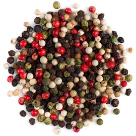 Four Peppercorn Rainbow Blend Organic - Pepper Blend for Grinder - Peppercorn Multi Colored Mix Gourmet Melange 50g