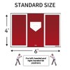 Baseball and Softball Hitting Mat for Batting Stance Practice, Indoor/Outdoor