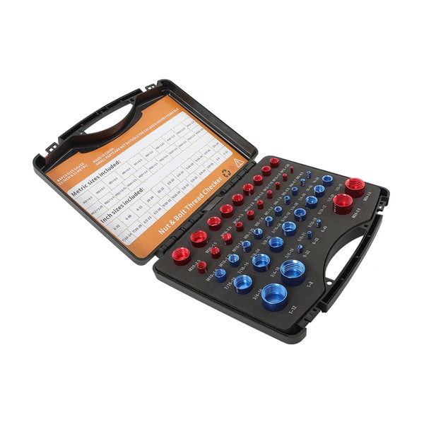 Timunr 44Pcs Nut and Bolt Thread Checkers are Available in