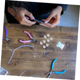 Gatuida 30pcs Metal Crimp Beads for DIY Jewelry Making Durable and Smooth Edged Beads for Bracelets and Necklaces Jewelry Making Supplies for Crafts