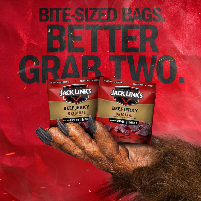 Jack Link's Beef Jerky, Original, Multipack Bags - Flavorful Meat