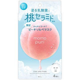 Momopuri Moisturizing Jelly Mask Cool Face Mask 4 Sheets (x1)