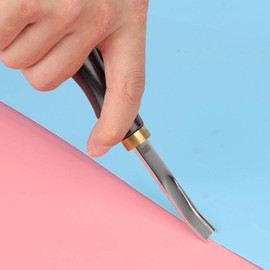 Dpofirs Edge skiving tool Leather skiver, French edger, Edge paint leather Leather splitter skiver(Black 10MM)