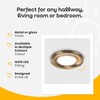MiniSun | Modern Fire Rated Black Chrome GU10 Recessed Ceiling