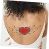 FOMIYES Waterproof Flower and Butterfly Temporary 8 Sheets Body Art