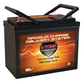 MB96-60 Gt Vmaxtanks AGM Battery 60ah Comp. With Golden Technology Alante Wheelchairs and More & Golf Cart Deep Cycle Hi Performance Vmax Battery