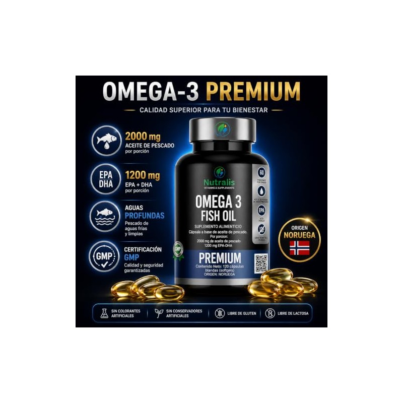 Omega 3 2000 mg | 1200 mg EPA + DHA
