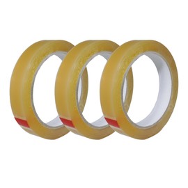 T.R.U. CELLO Biodegradable Cellophane Stationery / Light Duty Packaging Tape: 3/4 in. wide x 72 yds. - 3 in. core (Pack of 3)
