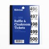 Silvine Cloakroom/Raffle Tickets, Numbered 1-500 with Security Numbering. Ref CRT500
