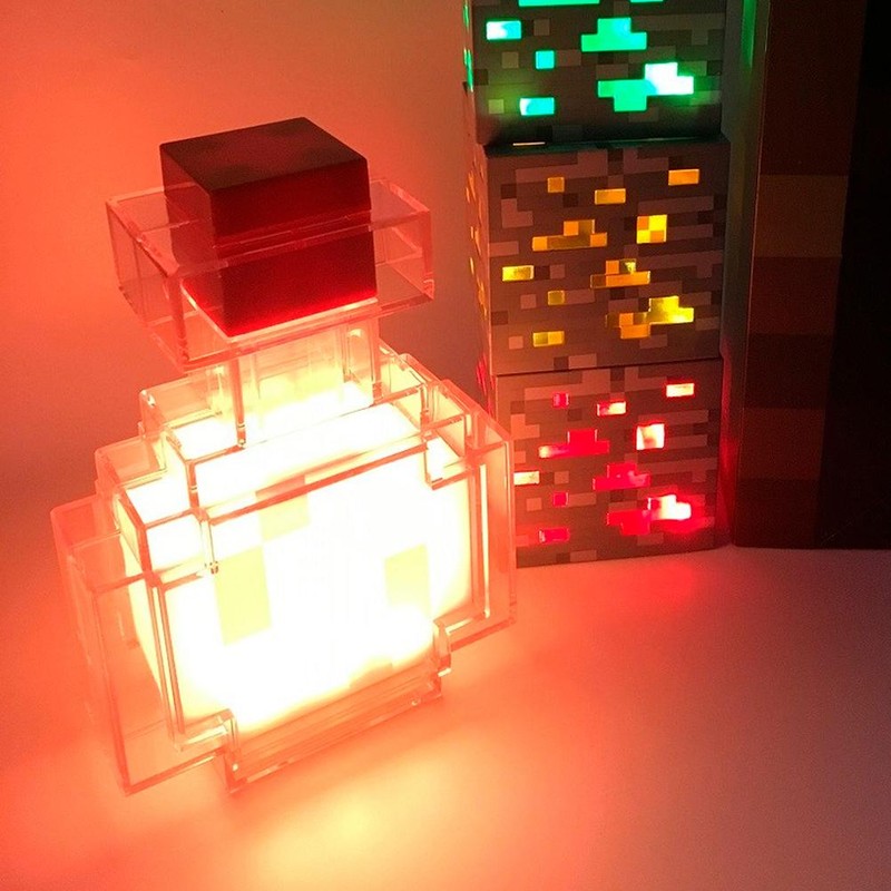 Pixel LED Night Light Color Changing Bottle Night Light Ambient