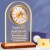OkiyiD 60th Anniversary Wedding Gift, Anniversary Quartz Clock, Desk Table